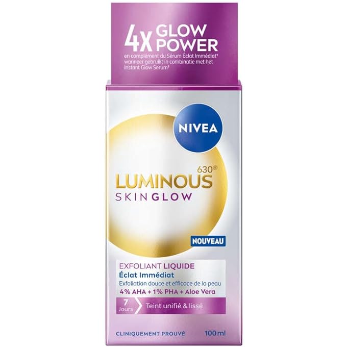 LUMINOUS 630 - LIQUID REFINER SKIN GLOW - FACIAL CARE AGAINST STAINS - GENTLY EXFOLIATES & REFINES PORES - 4% BHA, 1% PHA & ALOE VERA - ALL SKIN TYPES - 15ML